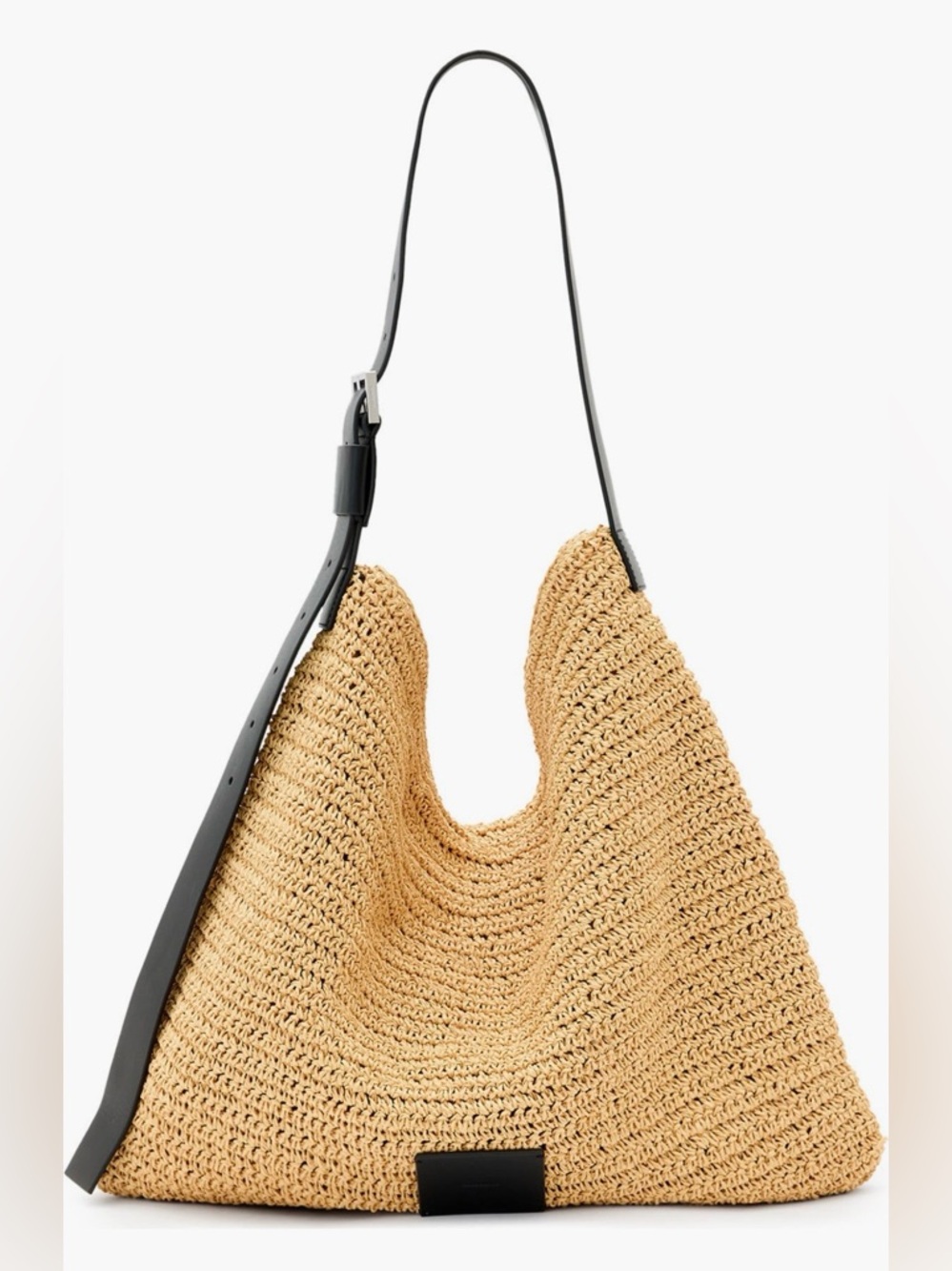 AllSaints Asha Straw Shoulder Bag